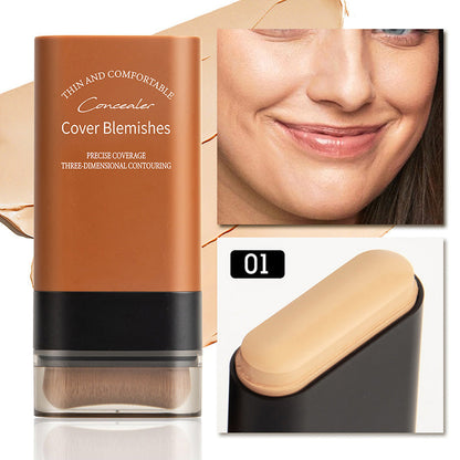 🔥Varm försäljning 50% rabatt🔥Instant Concealing Foundation Stick med inbyggd pensel