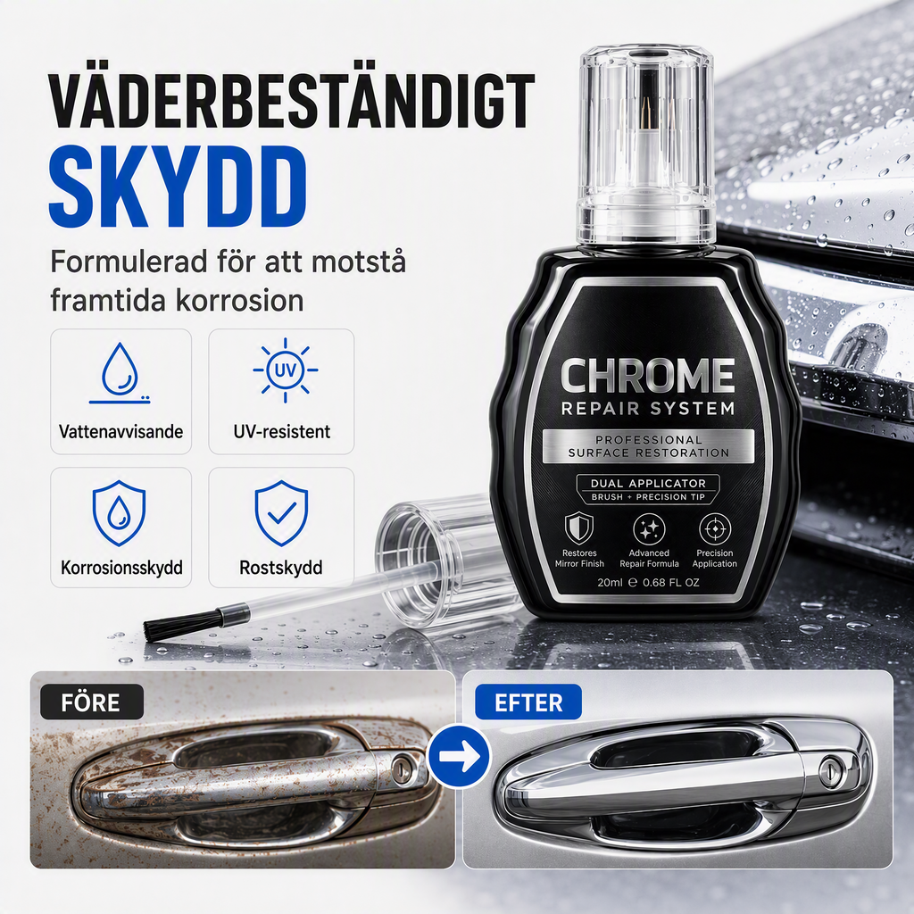 ✨🚗 KÖP 2 – FÅ 1 GRATIS! 💎 Krom- & Metallrestaurerare – Ge Slitna Metallytor Glansen Tillbaka! ✨