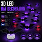 🦇 50 % RABATT NU! 👻 Halloween 3D Fladdermus LED Väggdekoration – Lys Upp Ditt Hem Med Kuslig Stämning ✨