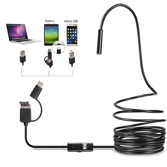 💥 50 % RABATT NU! 🔍 3-i-1 Endoskopkamera – Plug & Play för Android, iPhone, iPad & PC 📱💻