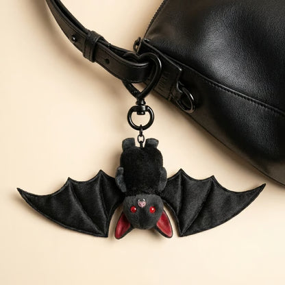 🔥Sista dagen 50% RABATT - 🦇 Söt svart fladdermusbabynyckelring