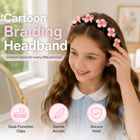 🎀🐰 50 % RABATT! Barnens Söta Flätade Hårspänne – Gullig Håraccessoar för Fina Frisyrer ✨💕