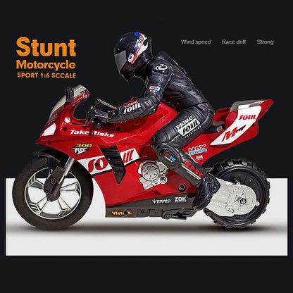 🏍️Fjärrstyrd stuntmotorcykel, självbalanserande stuntmotorcykel, skala 1/6🏍️