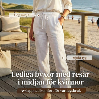 👖 60% RABATT! 🌿 Kali Andningsaktiva & Flexibla Byxor i Linne – Lättvikt, Bekväm Passform & Avslappnad Stil ☀️