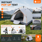 🏕️ SONDERANGEBOT – 50 % RABATT! ☔ Automatisches Campingzelt – Schnell Aufgebaut, Wasserdicht & Ideal für Outdoor-Abenteuer 🌲✨