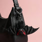 🔥Sista dagen 50% RABATT - 🦇 Söt svart fladdermusbabynyckelring