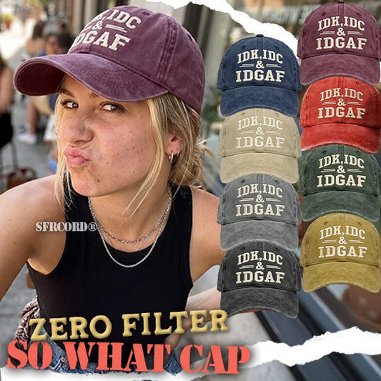 🧢 50 % RABATT NU! Sfrcord® "So What" Basebollkeps – Trendig Unisexkeps med Streetwear-stil ✨