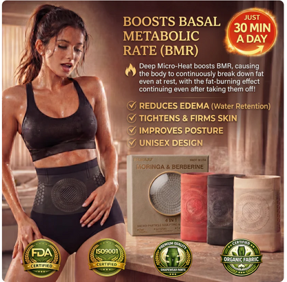 Moringa & Berberin 4-i-1 Mikropartikelformande & Fettförbrännande Shorts
