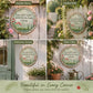 🌸 50 % RABATT NU! 🌿 Rund Trädgårdsskylt i Metall – “Leave Room in Your Garden for the Angels to Dance” ✨