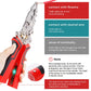 16 in 1 Wire Stripper Twister for Cutting and Pulling Wires,Cable Scissors,Voltage Tester Pliers, 30V to 220V Live,Null,Hot Wire Judgment AC DC, Audible and Flashing LED Alarms