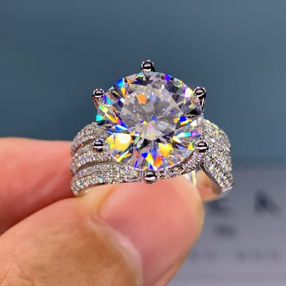 3 karats Super Flash Moissanite Ring