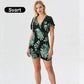 🌸🔥 Upp till 50% RABATT! Dam Jumpsuit med Botaniskt Tryck