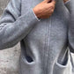 ⏳Begränsad tid 50 % Rabatt⏰Rundhalsad stickad jacka med dragkedja🧥