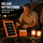 🔥 50 % RABATT NU! ☀️ Bärbart solenergisystem – 2400 mAh batteri & LED-lampor 🔋💡