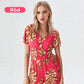 🌸🔥 Upp till 50% RABATT! Dam Jumpsuit med Botaniskt Tryck