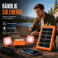 🔥 50 % RABATT NU! ☀️ Bärbart solenergisystem – 2400 mAh batteri & LED-lampor 🔋💡
