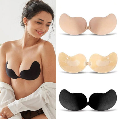 🏆🇸🇪 Populär bland svenska kunder🔥 Köp 1 Få 1 Gratis! ✨ Självhäftande Push-up BH – Osynlig Komfort för Djupa Urringningar