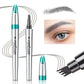 Ögonbrynspenna Micro 4 Point Brow Pen Lift & Snatch Eyebrow Eye Makeup Långvarigt vattentätt & kladdfritt naturligt ögonbrynshår