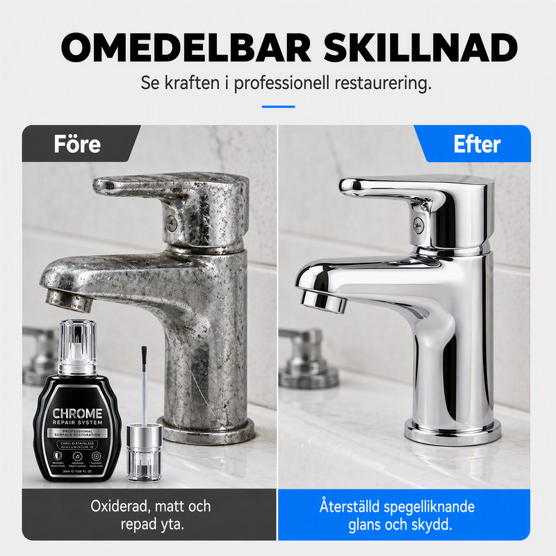 ✨🚗 KÖP 2 – FÅ 1 GRATIS! 💎 Krom- & Metallrestaurerare – Ge Slitna Metallytor Glansen Tillbaka! ✨