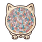 🐱🎁 135-delars Kattformat Träpussel – Varje Pusselbit Är En Katt! 🧩✨ Morandi-Färger för Mysiga Stunder