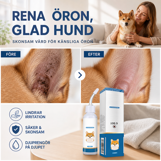 🐶 Skonsam Öronrengöring för Hundar & Katter – Enkel Vård i Vardagen