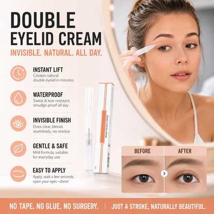 👁️ Definierande Kräm för Dubbla Ögonlock – Naturlig Look på Några Sekunder ✨