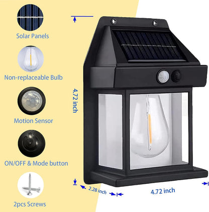 2024 ny utomhus solcellsvägglampa