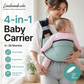 👶💛 50 % RABATT NU! 4-i-1 Bärsele med Ventilerande Mesh – 0–36 Månader, Fram & Rygg – Nära Barnet, Händerna Fria ✨