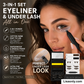 💋👁️ 50 % RABATT NU! 3-i-1 Ögonmakeup-kit – Eyeliner & Stämpel för Nedre Fransar ✨🖤 Skapa En Mer Definierad Blick