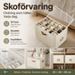 👟🧺 Hopfällbar Skoförvaring i Tyg – Stor Kapacitet & Dammskydd – Perfekt för Garderoben
