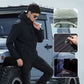 Warm Lightweight Full-Zip Hooded Jacket with Removable Liner