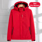 Warm Lightweight Full-Zip Hooded Jacket with Removable Liner