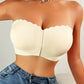 😍🎁Seamless Strapless Wavy Trim Front Closure Bra