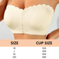 😍🎁Seamless Strapless Wavy Trim Front Closure Bra