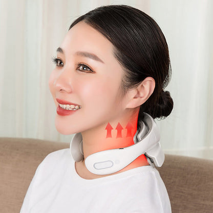 Bärbar intelligent nackmassageapparat