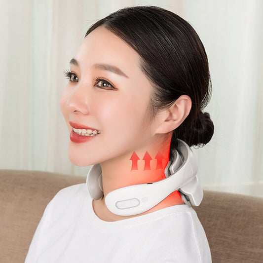 Bärbar intelligent nackmassageapparat