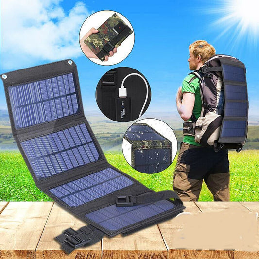 🔥USB-port 20W5V bärbar solcell hopfällbar batteripanel🌞💥⌛ Begränsad till 50 000 exemplar under en begränsad tid ⏰⏰!!!!
