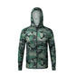 Sista 1 veckan köp 2 få 1 gratis!⌛Utomhus Solskydd Camouflage Hooded Långärmad Jacka med hel dragkedja