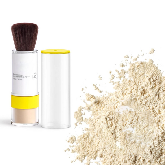 Solskydd Fixeringspulver med Borste