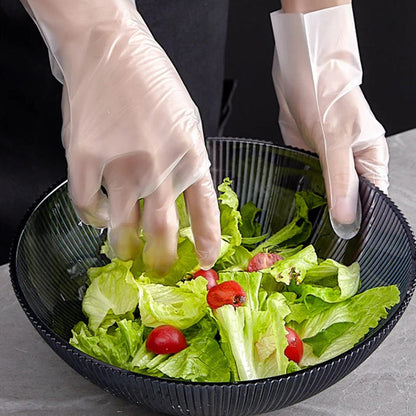🧤 50 % RABATT NU! ✨ Transparenta Förtjockade Engångshandskar i Livsmedelskvalitet – Praktiska för Matlagning, Städning & Vardag 🍳🧼