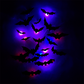 🦇 50 % RABATT NU! 👻 Halloween 3D Fladdermus LED Väggdekoration – Lys Upp Ditt Hem Med Kuslig Stämning ✨