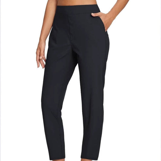 👖 Dambyxor med hög midja och resår i midjan, med fickor med dragkedja