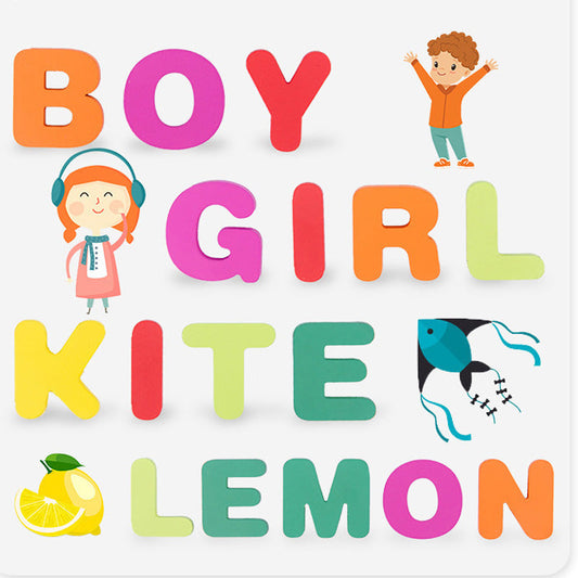 Wooden Alphabet & Number Puzzles for Kids