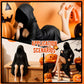 Mysterious Black-Robe Queen Halloween Figurine