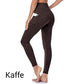 Högmidjade Buthöjande Magkontrollerande Yoga Leggings med Sidficka