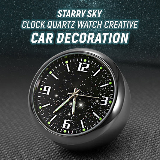 🧭Starry Sky Clock Quartz Watch Creative Car Decoration