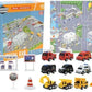 🎁🏗️ 50 % RABATT NU! 🚛 Byggfordon Adventskalender – 24 Överraskningar med Diecast-Modeller & Rolig Ingenjörslek 🎄✨