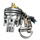 Creative Piston Skull Keychain with Flashlight