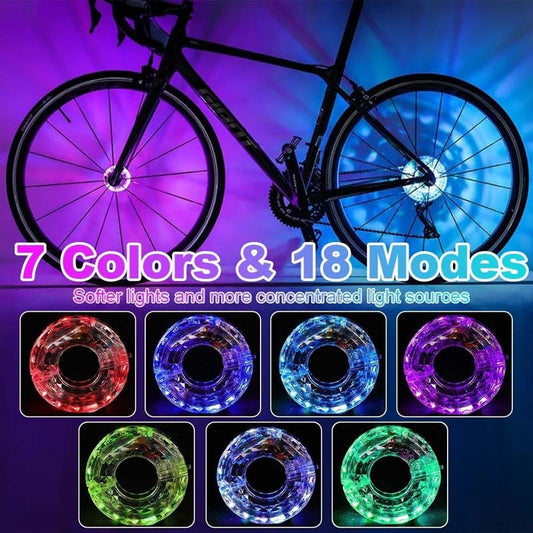 🚴💡 KÖP 3 FÅ 1 GRATIS! LED Cykelhjulsbelysning – Säkrare Kvällscykling