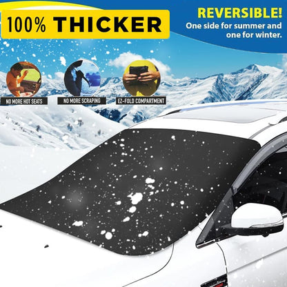 🎁 50% REA NU! 🔥 2025 Uppgraderat Magnetiskt Snöskydd - Stark Hållfasthet & Enkel Montering, Perfekt för Vinterbil ✨